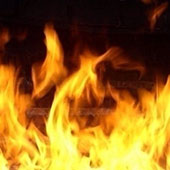 Шиномонтажка горела в Октябрьском округе Иркутска