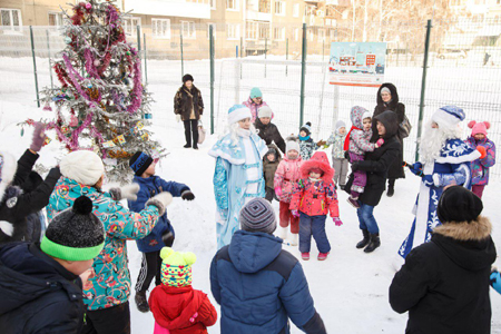 В Иркутске накануне Рождества проходят праздничные гулянья
