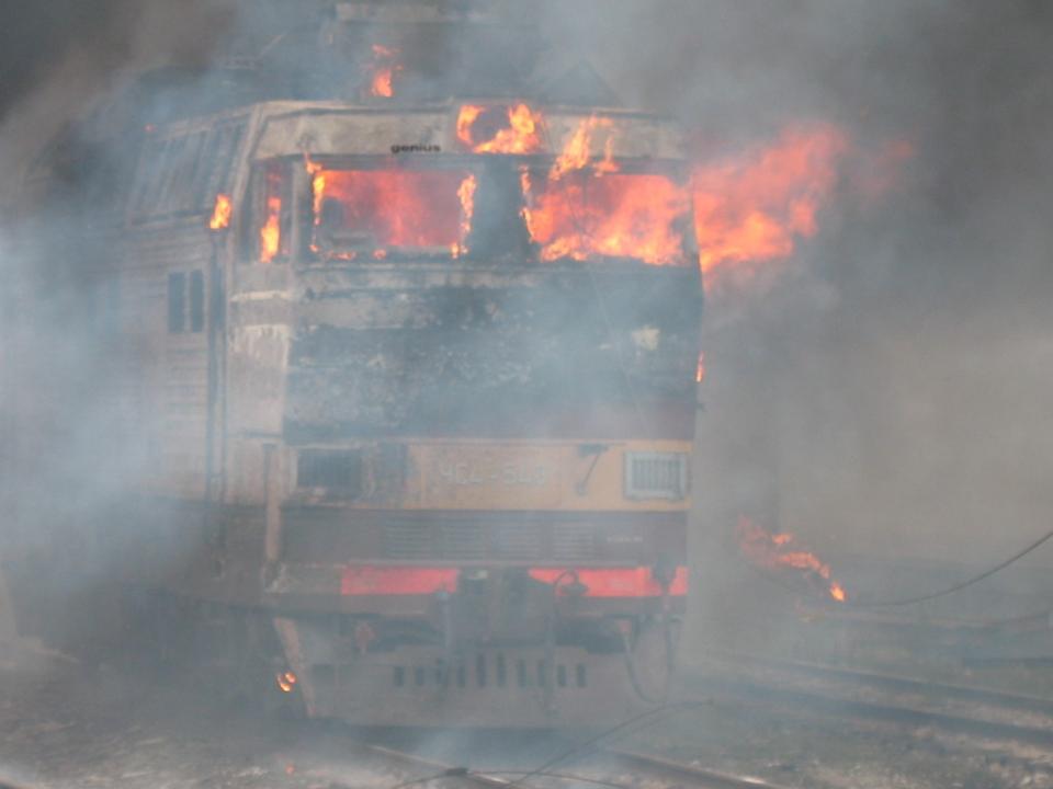 На станции Зима в Приангарье при возгорании тепловоза погиб работник депо