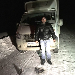 Предприниматель из Казани едва не замерз в своей «Газели» в Братском районе