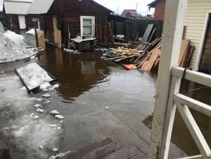 Талые воды затопили десятки домов в Хомутово и Баклашах