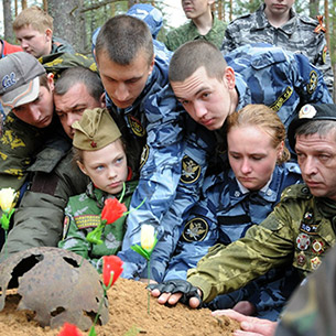В Иркутской области ищут родственников погибших за месяц до Победы 13 солдат
