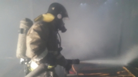 Пожар тушили в новостройке в ЖК «Четыре солнца» в Иркутске