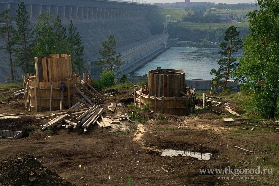 Рядом с Братской ГЭС началось строительство смотровых террас