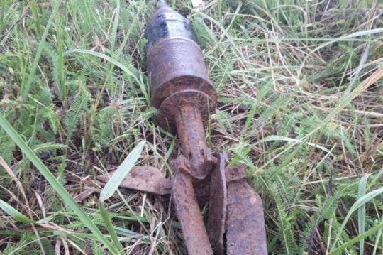 В Приангарье обнаружили артиллерийский снаряд