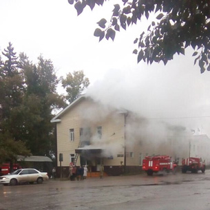 Поджог мог стать причиной пожара в администрации Боханского района