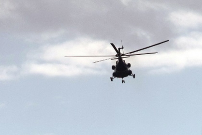 Санитарный вертолёт вынужденно сел вблизи Бохана