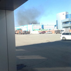 На иркутском авиазаводе произошло возгорание