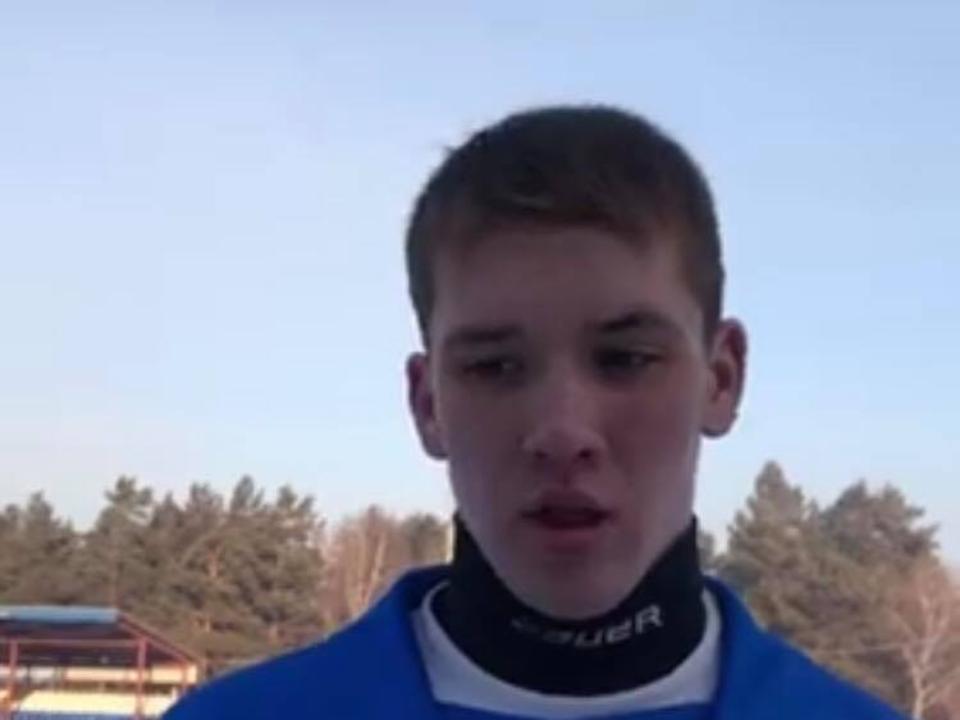 Хоккеист "Байкал-Энергии"-2 Захар Безносов: "Сегодня было очень холодно"