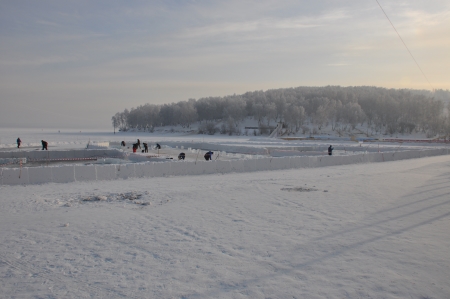 Ледяной комплекс «Иркутская Иордань» начали строить на заливе Якоби