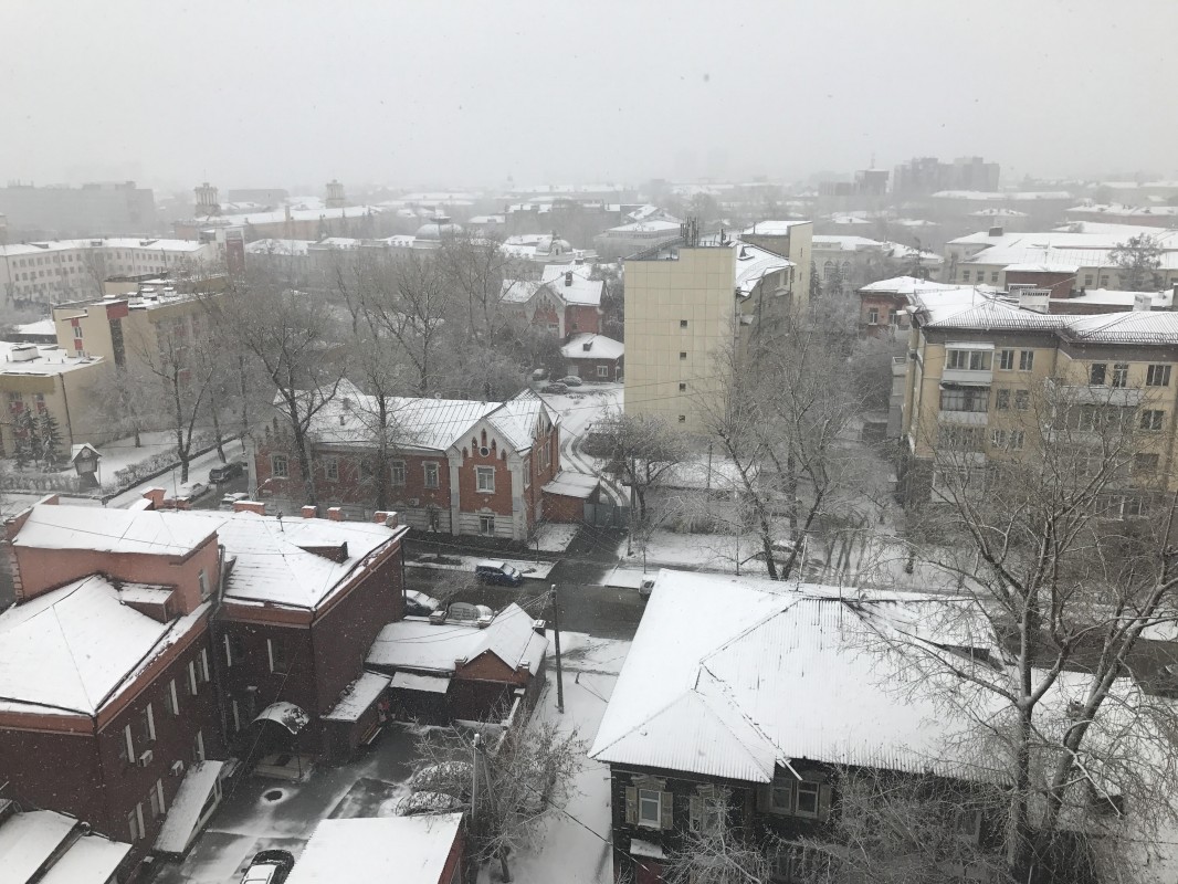 Гидрометцентр: Снегопад в Иркутске закончится во второй половине дня