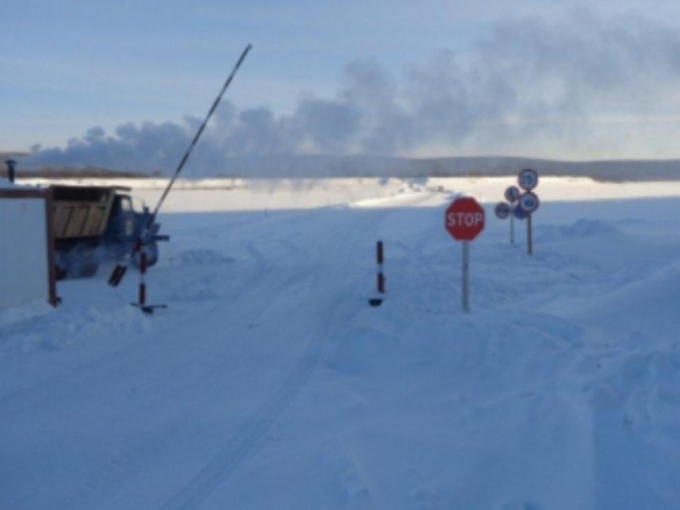 Морозы в Иркутской области позволили увеличить грузоподъемность двух ледовых переправ