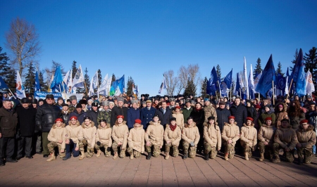 Митинг в честь Дня защитника Отечества состоялся в Иркутске