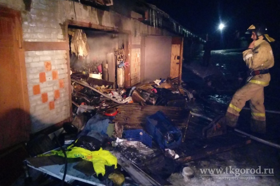 В Братске в горящем гараже был обнаружен погибший мужчина