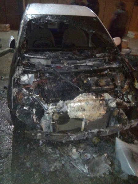 Два автомобиля вспыхнули в Иркутске в ночь на 12 мая
