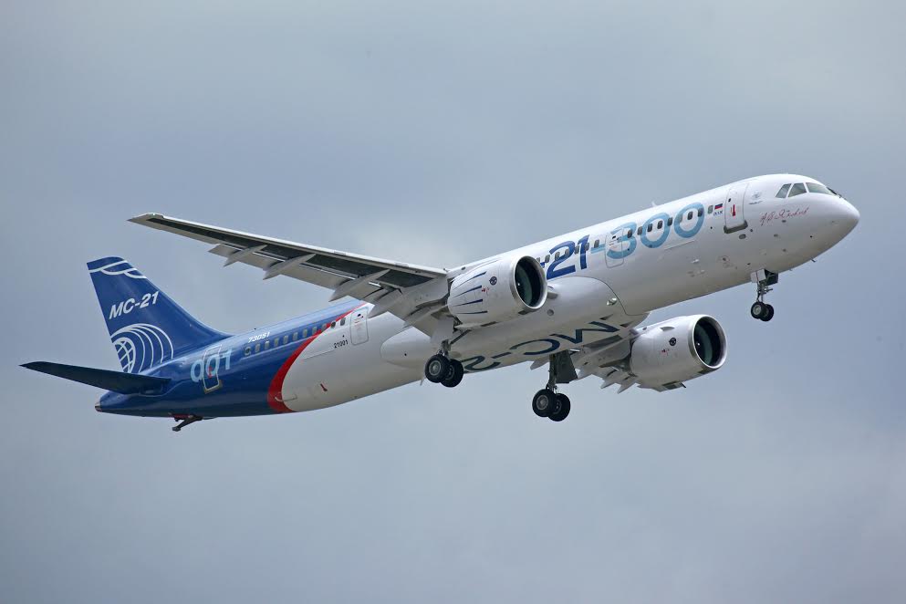 Пассажирский лайнер МС-21 совершил третий испытательный полет в Иркутске