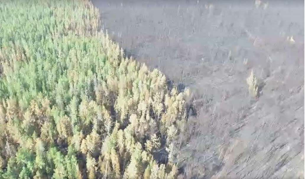 Крупный лесной пожар перешел с Красноярского края в Иркутскую область