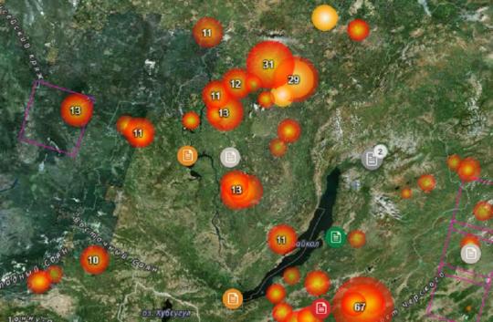В Иркутской области 30-го июня действует 71 пожар