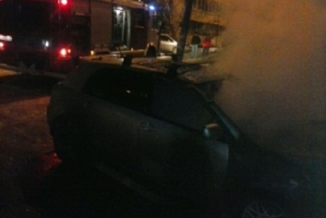 Ночью в Иркутске спалили Mitsubishi Pajero