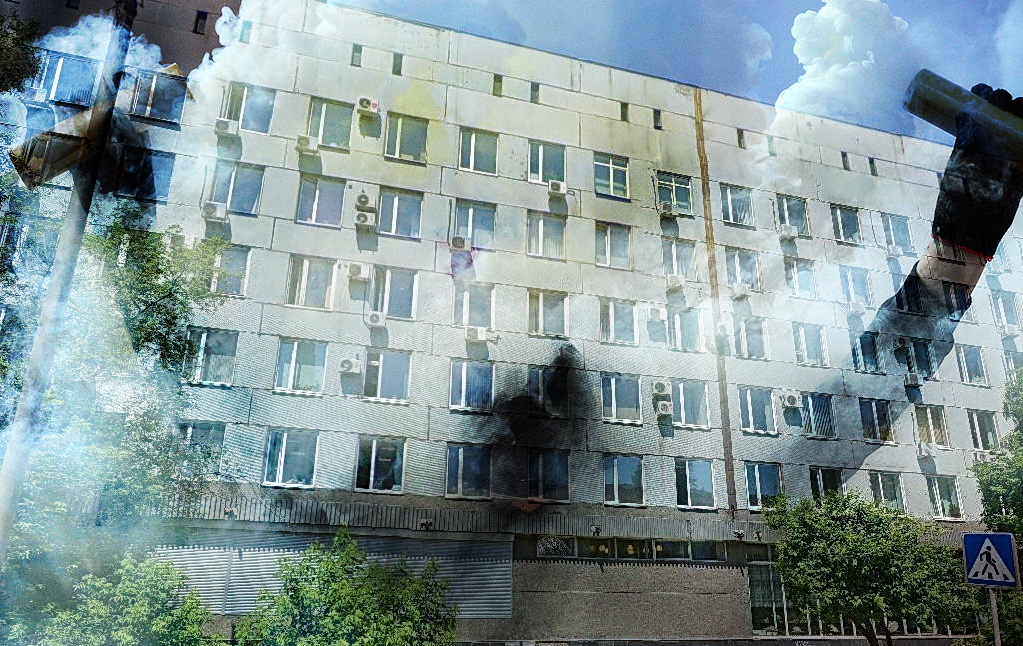 В административное здание Иркутска забросили дымовую шашку