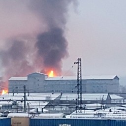 В сгоревшем здании «туберкулезной зоны» в Вихоревке располагалась пожарная часть