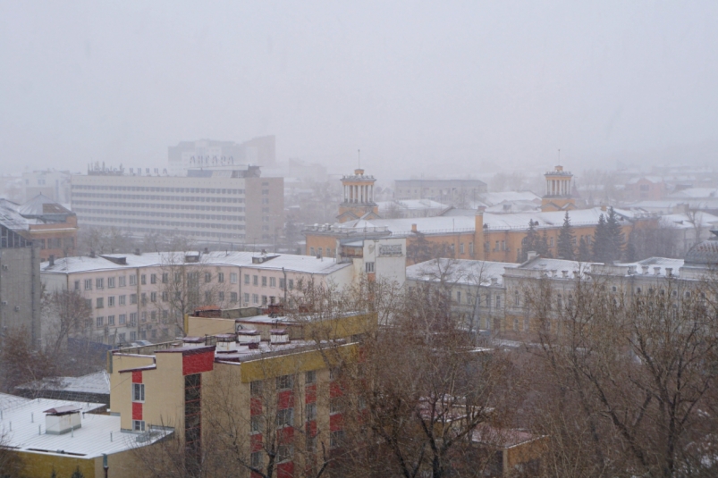 Снежная погода задержится в Иркутске до конца недели
