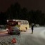 Водитель иномарки столкнулся со школьным автобусом в поселке Маркова под Иркутском