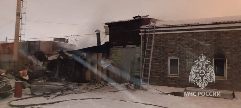 Кафе горело в центре Иркутска минувшей ночью