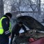 Инспекторы ДПС помогли водителю заглохшего в мороз автомобиля под Иркутском