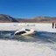 Автомобиль провалился под лед в проливе Малое море на Байкале