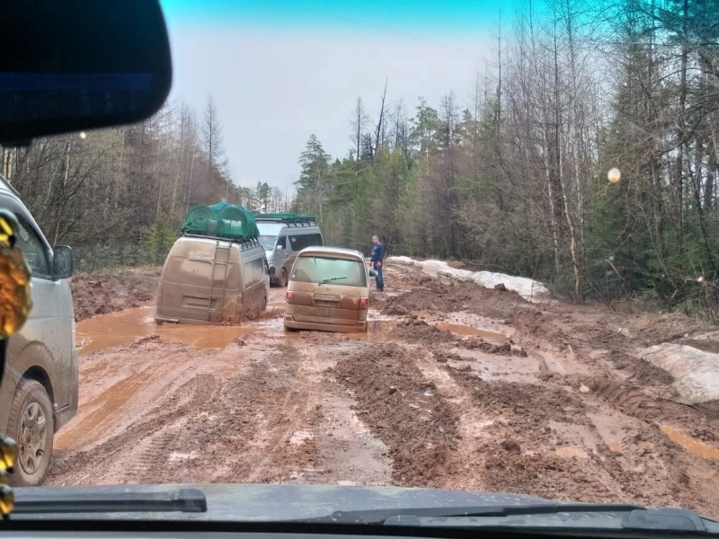 На севере Приангарья размыло участок дороги «Киренск-Макарово»
