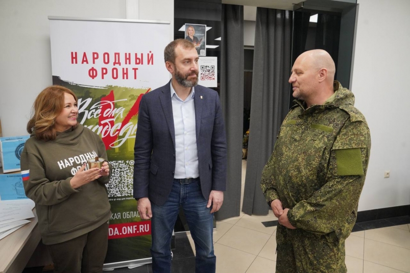 Спикер Заксобрания Иркутской области встретился с участником СВО в Народном фронте