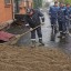 Тротуар на Свердлова в Иркутске провалился из-за аварии на водопороводе