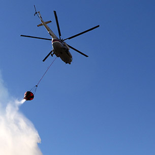 Авиация Минобороны тренировалась тушить пожары в Иркутской области