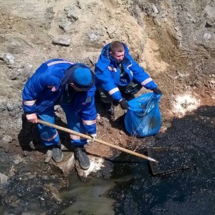 В Усолье-Сибирском ликвидированы последствия разлива нефтепродуктов