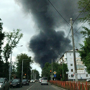 Пожар на иркутском авиазаводе локализован