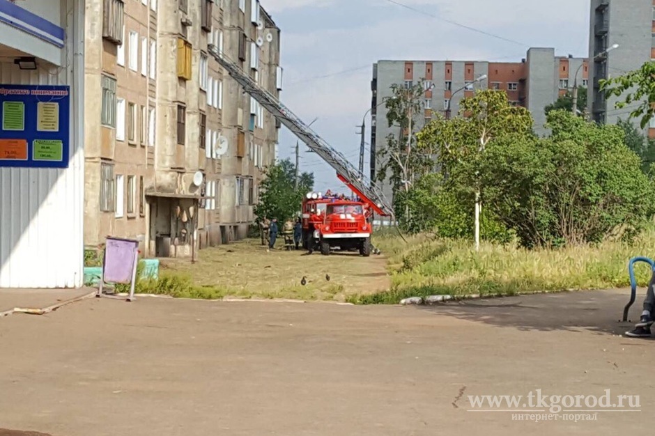 При пожаре в Братске на улице Гагарина никто не пострадал