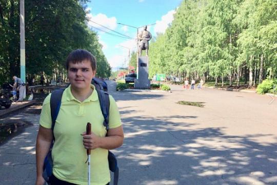 Незрячий путешественник Владимир Васкевич: сидя на диване, ничего не получится