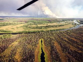 В Приангарье авиалесоохрана спасла четырех человек от лесного пожара