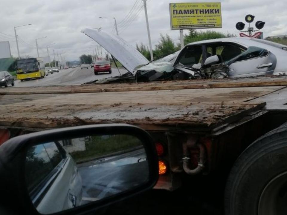 Авария с участием грузовика спровоцировала пробку в Иркутске-II