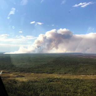 В Прибайкалье в районе двух сел тушат лесные пожары