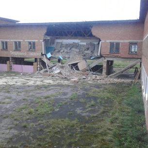 В селе Куйтунского района обрушилась часть здания школы