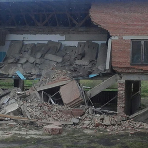 Учебный процесс в частично разрушенной школе в Куйтунском районе приостановлен