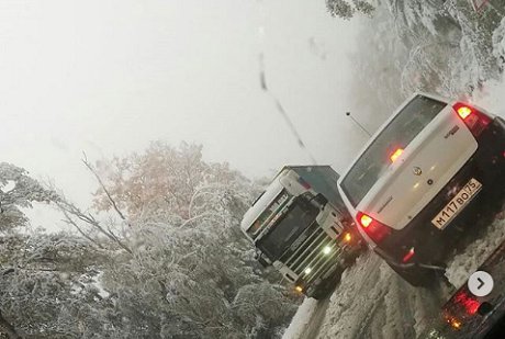 На трассе Р-258 сняли ограничение движения транспорта, введенное из-за снега