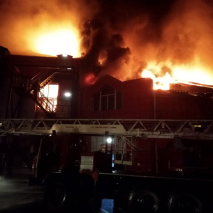 «Мебель Сити» сгорел в Иркутске
