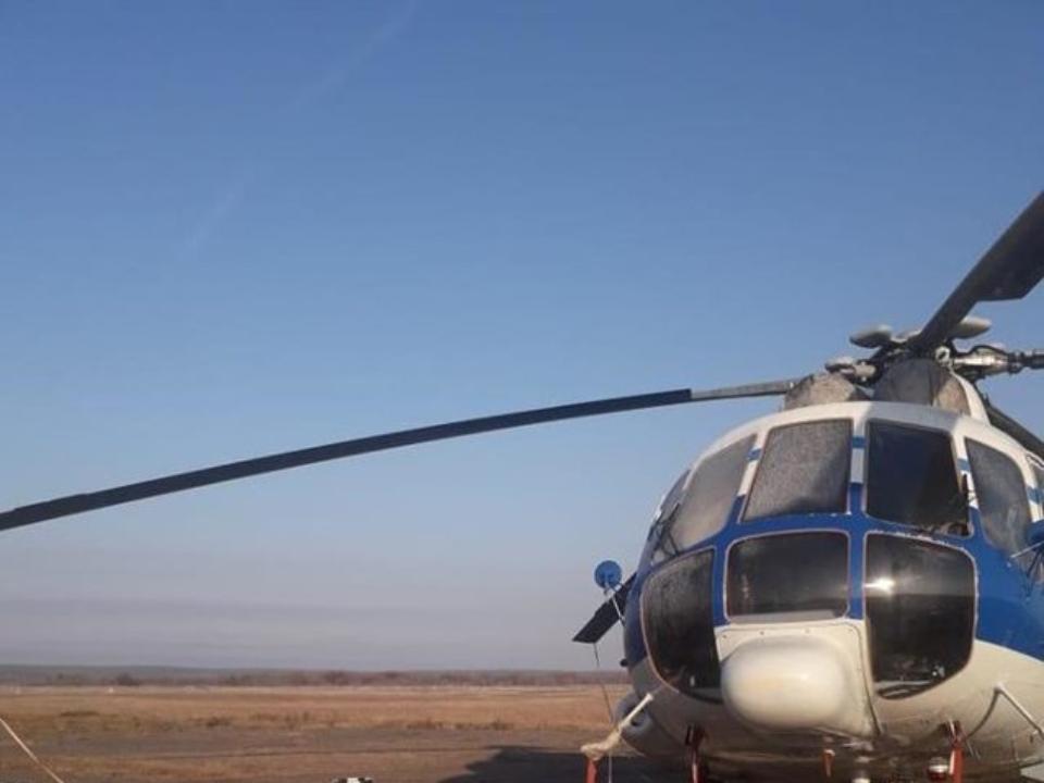 Вертолет с реанимационным модулем поступил в отделение медицины катастроф Киренска‍