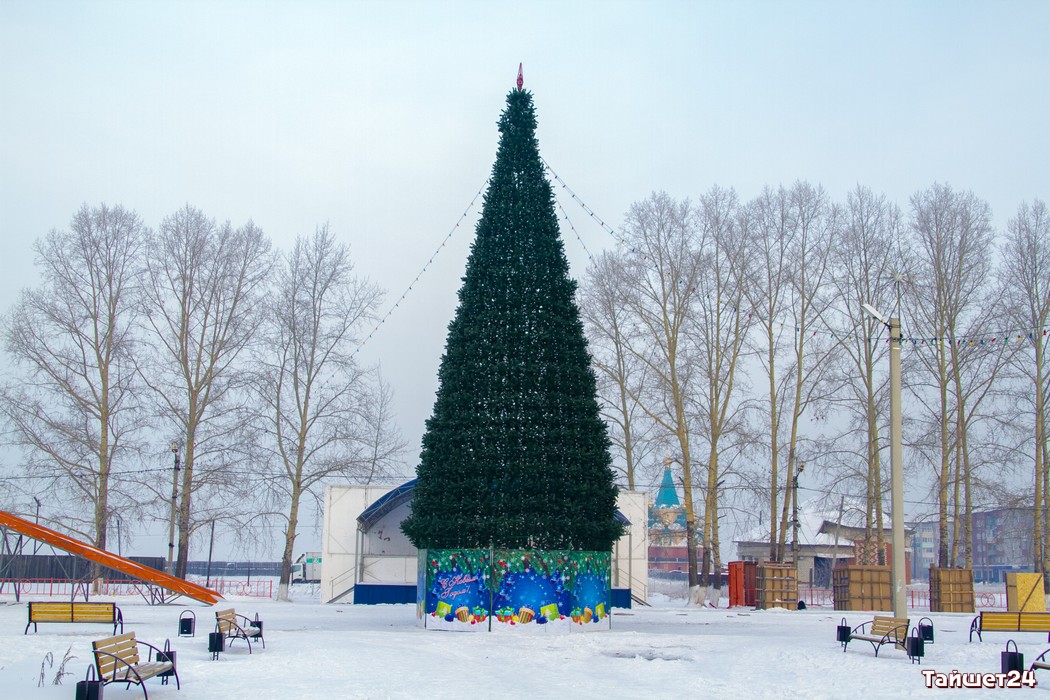 Площадь «Юбилейная» в Тайшете готова принять в гости Деда Мороза