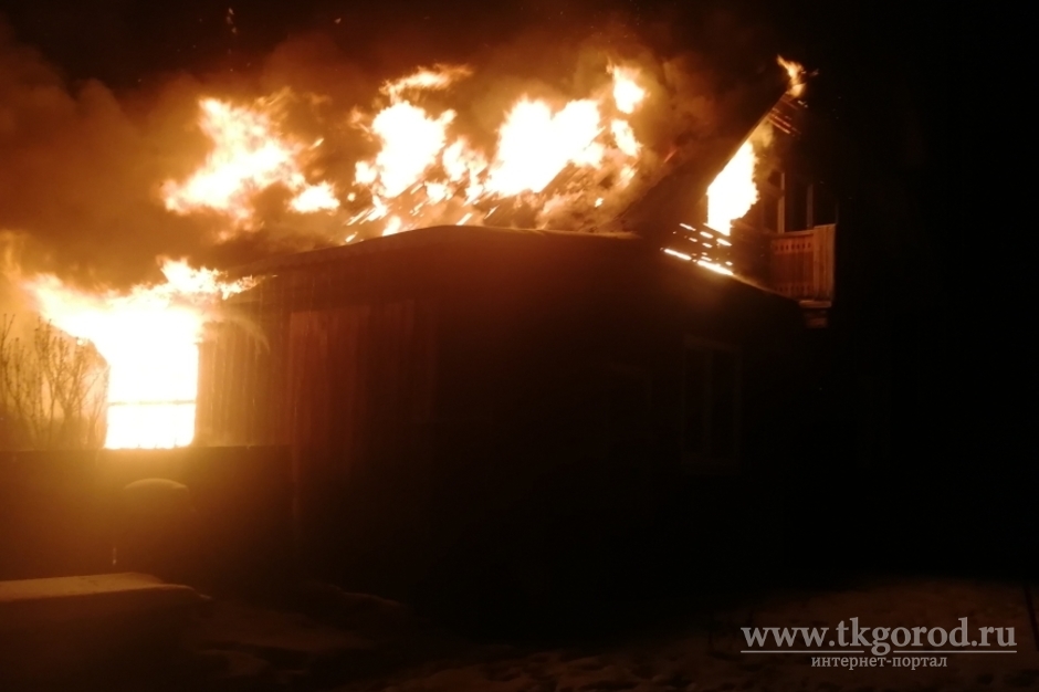 В Братске при пожаре в жилом доме погиб человек