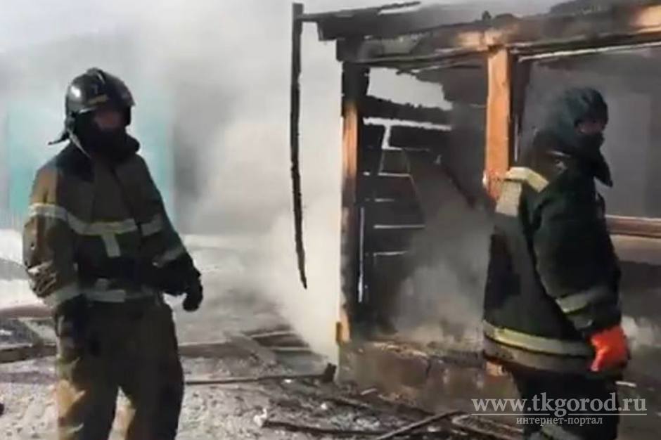 В Иркутском районе сгорел собачий приют