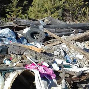 Муниципалитет в Усольском районе незаконно организовал свалку мусора